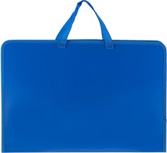 Папка-портфель на молнии с ручками attache а3, синяя