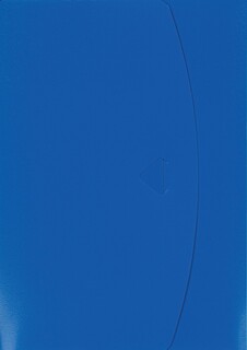 Папка на резинках короб attache а5 на клапане, синяя