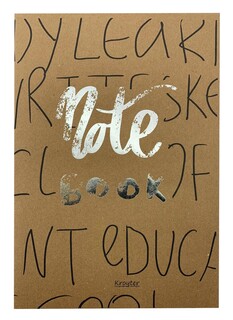 Тетрадь общая kroyter а4,48л,клетка,скреп,обл.крафт,блок 65г.школа 00097