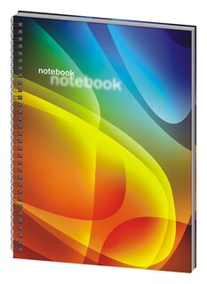 Бизнес-тетрадь attache а4 96 л клетка спираль мягк переплет микро-перф