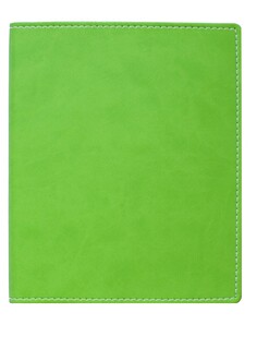 Бизнес-тетрадь attache клэр а4 96л, клетка, кожзам, салатовая