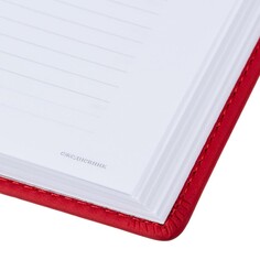 Ежедневник недатированный а5+, 136л, velvet красный 3-115/10 Attache