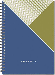 Бизнес-тетрадь а5,48л,обл.карт,греб,кл,attache economy,office style,голубая