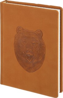 Ежедневник недатированный attache selection animals, а5,160л.,медведь,корич