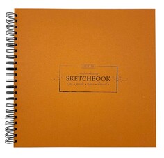 Скетчбук для эскизов kroyter 295х295,40л,бл.краф140г,спир,обл.тв.kraft00134