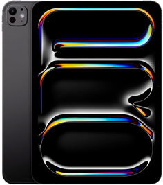 Планшет Apple iPad Pro (M4, 2024) 11" Wi-Fi + Cellular 1 ТБ, нанотекстурное стекло, «черный космос»