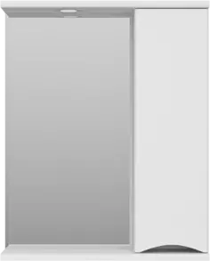 Зеркальный шкаф 60x74,5 см белый глянец R Misty Атлантик П-Атл-4060-010П