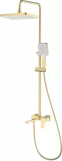 Душевая система Splenka S01.24.03 320x210 мм, со смесителем, золотой матовый