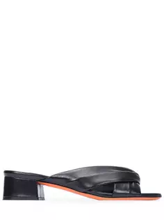 Мюли кожаные Santoni