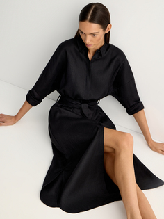 Платье-рубашка льняное 12 STOREEZ