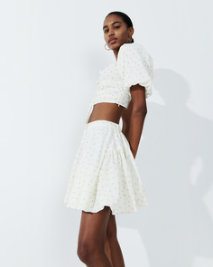 Юбка мини молочного цвета 2Mood