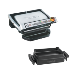 Умный электрогриль Optigrill+ GC712D34 + Насадка для запекания Tefal