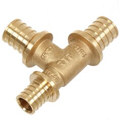 Тройник d20 мм, латунь, 20х16, РосТурПласт