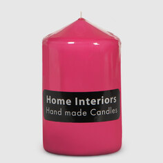 Свеча столбик Home Interiors розовый 7х12 см