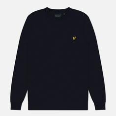 Мужской свитер Lyle & Scott Cotton Crew Neck Regular Fit, цвет чёрный, размер XL