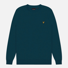 Мужской свитер Lyle & Scott Cotton Crew Neck Regular Fit, цвет зелёный, размер M