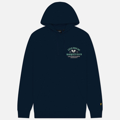 Мужская толстовка Lyle & Scott Racquet Club Graphic Hoodie, цвет синий