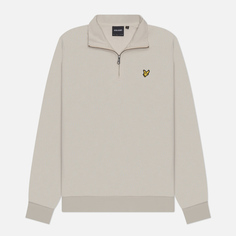 Мужская толстовка Lyle & Scott Loopback 1/4 Zip, цвет бежевый, размер M