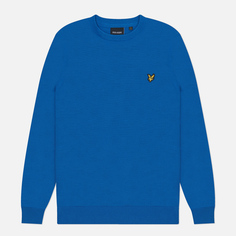 Мужской свитер Lyle & Scott Cotton Crew Neck Regular Fit, цвет синий, размер L