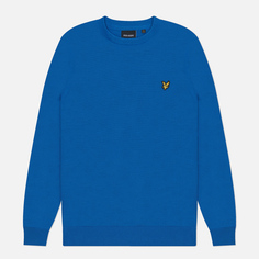 Мужской свитер Lyle & Scott Cotton Crew Neck Regular Fit, цвет синий