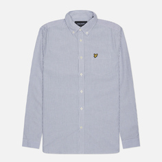 Мужская рубашка Lyle & Scott Stripe Oxford, цвет серый, размер S