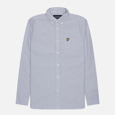 Мужская рубашка Lyle & Scott Stripe Oxford, цвет серый