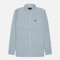 Мужская рубашка Lyle & Scott Stripe Oxford, цвет зелёный