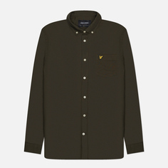 Мужская рубашка Lyle & Scott Light Weight Oxford Regular Fit, цвет оливковый
