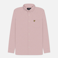 Мужская рубашка Lyle & Scott Cotton Linen Button Down, цвет розовый, размер XXL