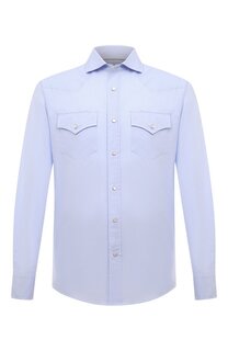 Хлопковая рубашка Brunello Cucinelli