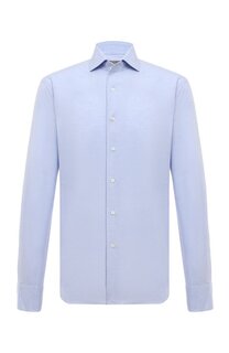 Сорочка из хлопка и льна Corneliani