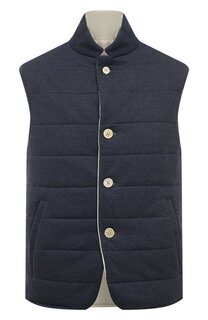 Двусторонний жилет изо льна и хлопка Eleventy