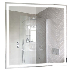 Зеркала для ванной с подсветкой зеркало для ванной SILVER MIRRORS Рига 77х77см LED-подсветка