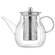 Чайники заварочные чайник заварочный WALMER Riffle 0,8л стекло, нерж.сталь