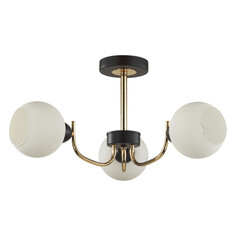 Люстры потолочные люстра потолочная LUMION Comfi E27 3х60Вт чёрный золотой