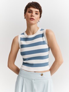 Топ вязаный в полоску (44) Elis