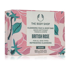 Мыло твердое для умывания THE BODY SHOP Нежное мыло для очищения лица и тела British Rose 100.0