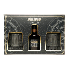 Набор парфюмерии AMBASSADOR Парфюмерный набор с бокалами Captain