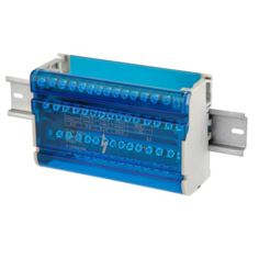 Шина Rexant 11-2304-15 на DIN-рейку в корпусе (кросс-модуль) 4х15