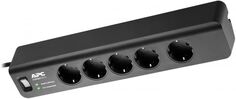 Сетевой фильтр APC PM5B-RS Essential SurgeArrest 5 outlets 230V Russia, 1.83m, 10A, black A.P.C.