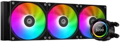 Система охлаждения жидкостная ID-Cooling SL360 XE LGA20XX/1700/1200/115X/AM5/AM4 (3*120mm fan, TDP 350W, 76.16CFM, 25dBa, 4-pin PWM, LCD Display, ARGB