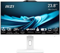 Моноблок 23.8 MSI Pro AP242P 14M-669XRU i3-14100/8GB/512GB SSD/UHD graphics 730/GbitEth/1920x1080/IPS/USB kbd/USB mouse/WiFi/BT/cam/noOS/120W белый
