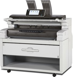 МФУ лазерное широкоформатное черно-белое Ricoh MP W6700SP 417290 Включает двухрулонный податчик, 2 комплекта держателей рулонов, HDD 320ГБ. необходим