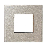 Рамка ABB N2271 CH 1-постовая, 2-модульная, IP20 (брызги шампанского)