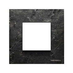 Рамка ABB N2271 PZ 1-постовая, 2-модульная, IP20 (сланец)