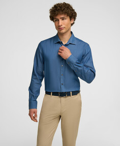 Рубашка джинc. HENDERSON дл.р. SHLJ-0028-R DBLUE