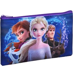 Пенал мягкий, 1 отделение, 105х195 мм, холодное сердце Disney