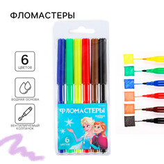 Фломастеры, 6 цветов, холодное сердце Disney