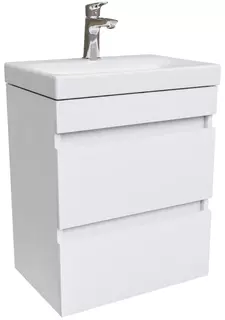 Тумба с раковиной белый матовый 50 см IDDIS Zodiac ZOD5CB0i95K