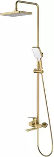 Душевая система Splenka S30.24.03 320x210 мм, со смесителем, золотой матовый